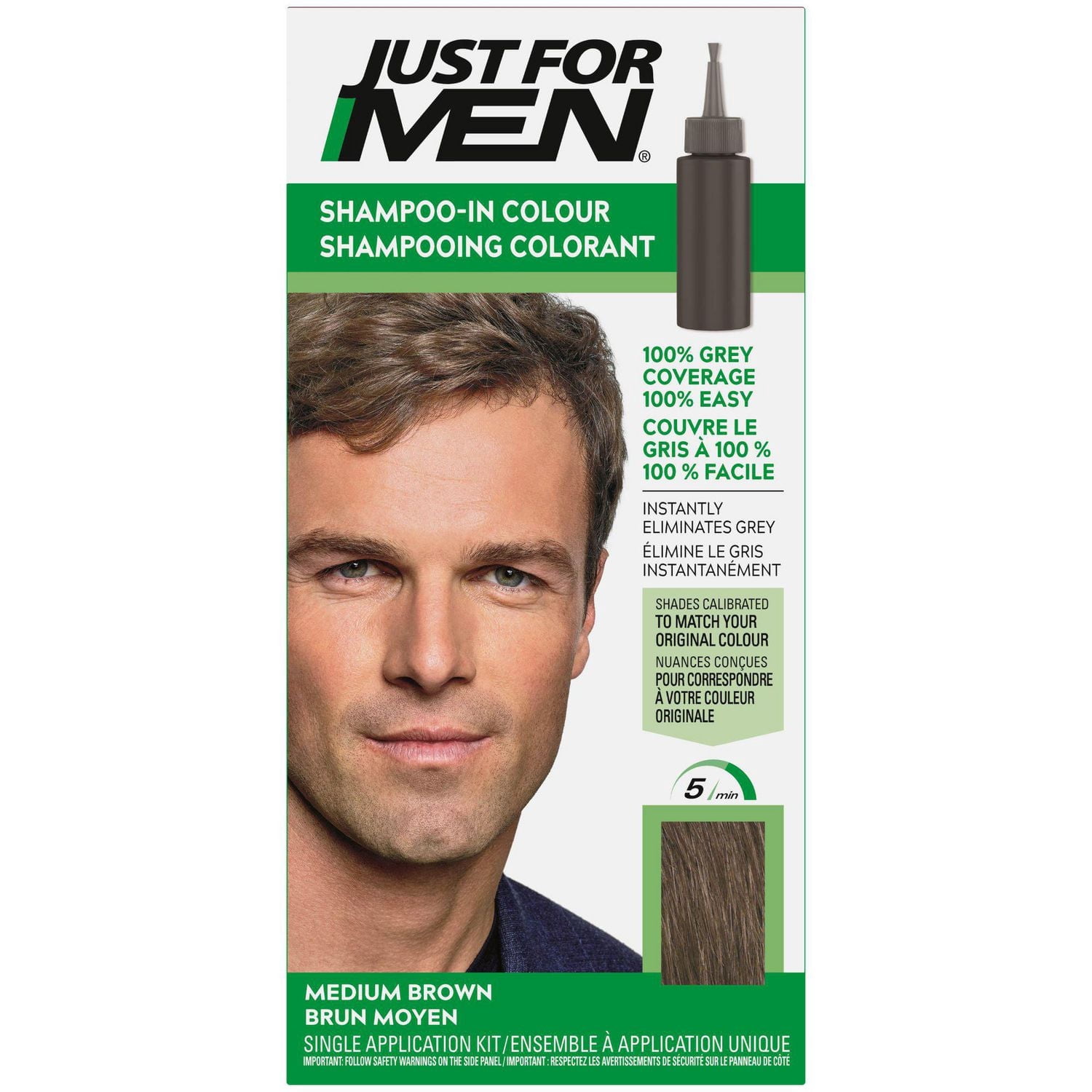 Just For Men Shampooing Colorant Brun Moyen H-35