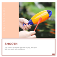 thumbnail image 4 of Instrument de Percussion Grenouille Poisson Jouet d'Éveil Musical pour Enfants Orange, 4 of 5