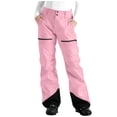 thumbnail image 1 of FAVIPT Pantalon de Ski Imperméable pour Femmes à Empiècements avec Poches, Pantalon Léger d'Hiver pour Planche à Neige et Randonnée, Pantalon de Sport Rose,G, 1 of 8