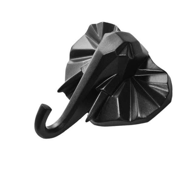 Wweixi Coat Hooks Easy To Install And Wide Application For Added In Daily Life black(elephant) 1Set