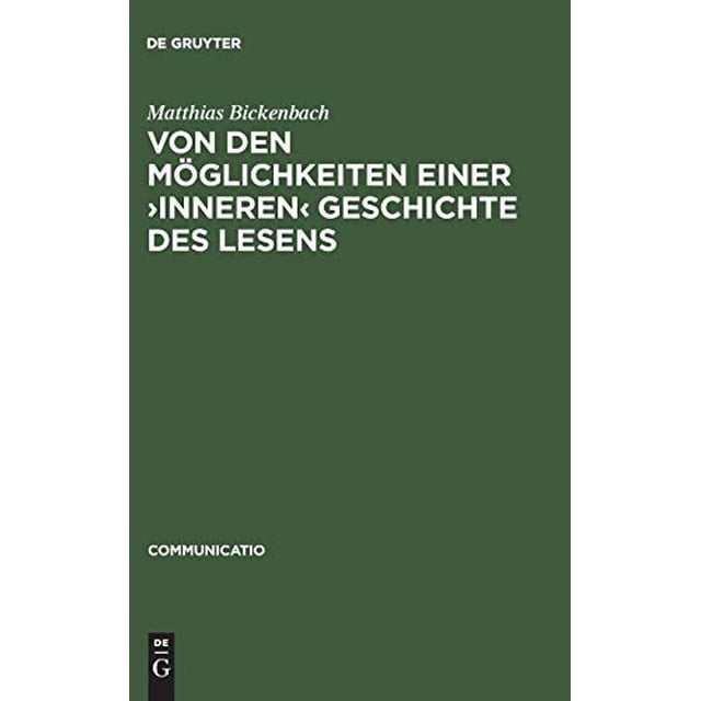 Von den Moglichkeiten einer inneren Geschichte des Lesens