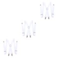thumbnail image 2 of Decodeary Bretelles en Forme de X Sangle Élastique Ceinture Clip Blanc 3Ensemble, 2 of 6