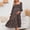 Black, variant on Hinvhai Womens Square Neck Floral Maxi Dress Clearance Puffy Sleeve Flowy Maternity A Line Wrap Dress Baby Shower Maternity Dress Orange 10(XL)