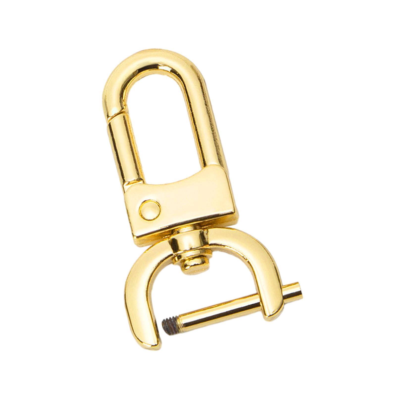 Detachable Snap Hook Swivel Clasp with Screw Bar Easy Installation Accessories D K gold L