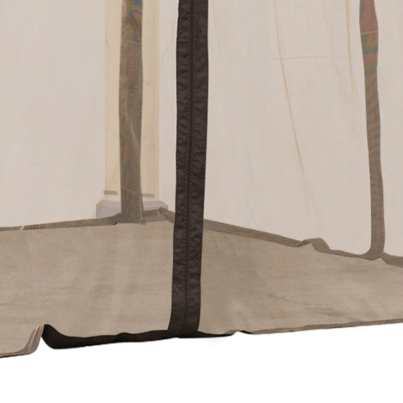 Sunjoy Moustiquaire universelle pour gazebos à ossature de bois de 11 pi × 11 pi