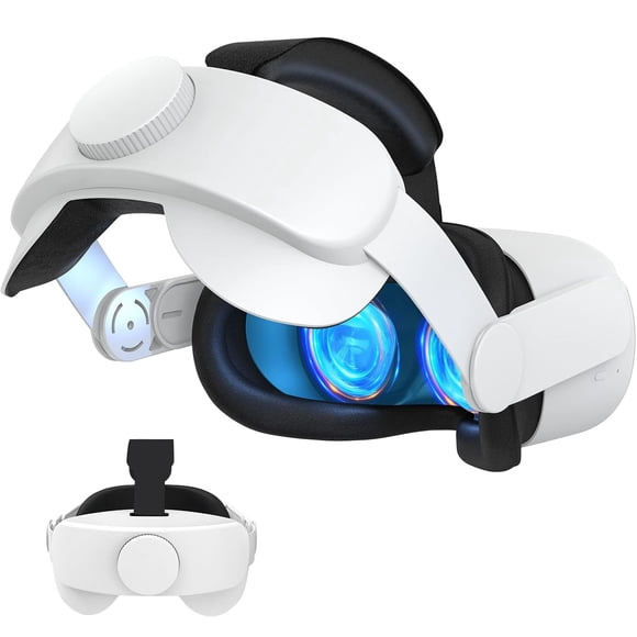 Courroie de Tête Compatible avec Quest 2, Accessoires de Remplacement de Courroie Élite Ajustable pour un Confort Accru, un Soutien et une Immersion de Jeu en VR