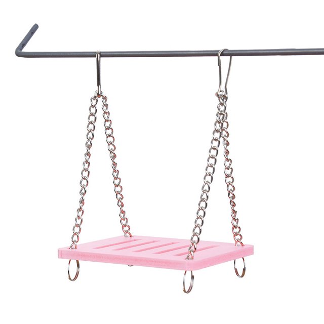 Hamster Swing Toy Funny Plastic Hamster Hanging Swing Small Animal Chew Toy