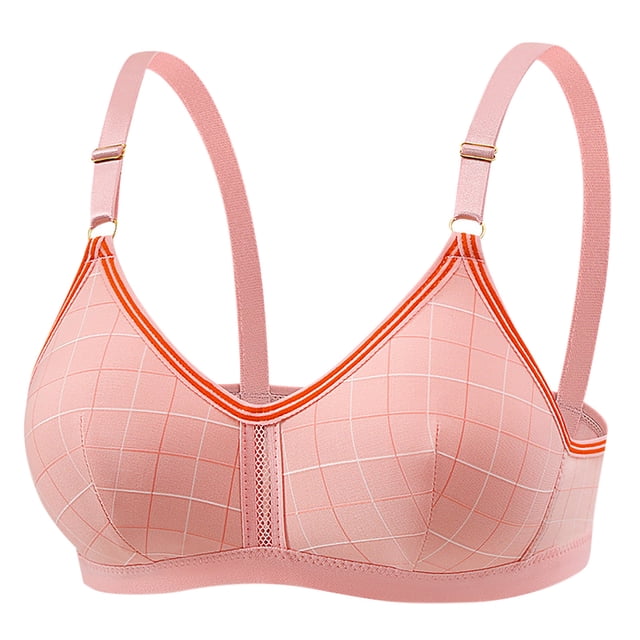 fheaev Summer Savings Clearance Front Closure Bras For Women Full Coverage Plus Size Bralette Bra Women's Development Period Gathering Breathable Underwear Sports Three Buckle Daily Bra Small Bra