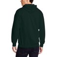 thumbnail image 2 of Hanes ComfortBlend EcoSmart Men`s Full Zip Hoodie, M, Deep Forest, 2 of 4