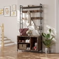 thumbnail image 1 of AKDSteel Hall Tree with Bench and Coat Rack, 36.41" Entryway Shoe Bench with 17 Hooks, Drawers and Top Shelf, 5-in-1 Freestanding Storage Organizer for Entryway, Mudroom, 1 of 7