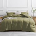 thumbnail image 1 of Duvet Cover Queen -Piece Prewashed Ultra Soft Queen Bedding Set - Features Zipper Closure and Corner Ties Includes Duvet Cover x Pillowcases No Comforter, 1 of 7