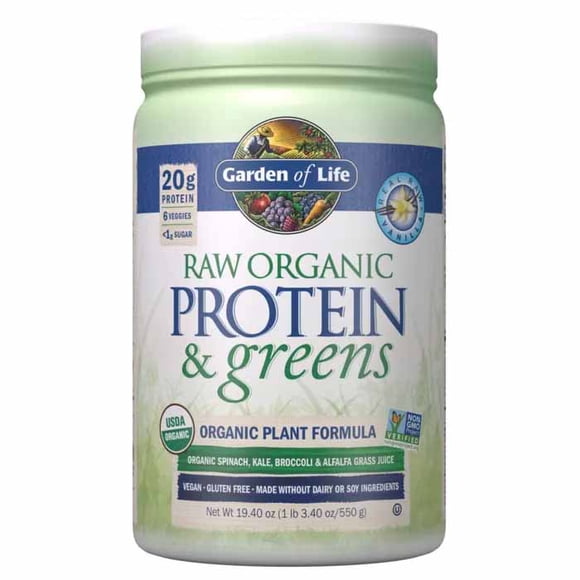 Garden of Life - Raw Organic Protein & Greens - Vanilla, 550g