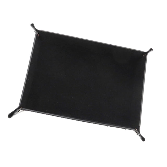 DOLITY Rolling holder Portable folding desktop games Flannel Black