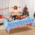 thumbnail image 1 of RKSTN une Nappe Nappe Jetable Nappe en Pvc Nappe à Imprimé de Noël Nappe Décoration de Fête de Table, 1 of 7