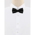 thumbnail image 2 of INSPIRE CHIC Men's Formal Solid Pre-Tied Bow Ties Bowties Adjustable Strap, 2 of 5