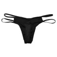 thumbnail image 4 of Fridja Hommes Décontracté Uni Charmant Respirant Taille Basse String sous-Vêtements Caleçons Courts Pantalons Léger Pochette Caleçons Courts Paquet, 4 of 5