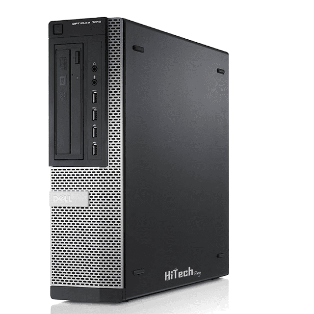 Dell OptiPlex 7010 Ordinateur de Bureau Haut de Gamme Intel Core i5 3470 8 Go RAM 256 Go SSD DDRW Win 10 Famille - WiFi (Remis à Neuf)