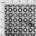 thumbnail image 2 of oneOone Cotton Cambric Navy Gray Fabric Circle Craft Projects Decor Fabric Printed By The Yard 42 Inch Wide, 2 of 4