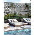 thumbnail image 3 of Eastvita 72in×47in Freestanding Metal Privacy Screen Heavy - Duty/Rust - Resistant/Weatherproof Design for Outdoor Patio, 3 of 6
