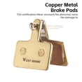 thumbnail image 2 of Bike Disc Brake Pads Copper-Based Semi-Metal Brake Pad Wear Resistant Brake Parts for Mountain Bike, 2 of 8