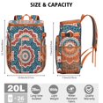 thumbnail image 3 of Artistic Spiritual Mandala Cooler Backpack - 20L Leakproof Soft Cooler Bag with Multiple Pockets for Organization, 3 of 6