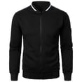 thumbnail image 1 of SHTXOZHI Causal Jackets for Men Zip Up Business Work Jackets Lightweight Long Sleeve Coats, 1 of 4