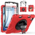 thumbnail image 1 of Case for iPad Air 11 Inch M3 M2 2025 2024, iPad Air 5th / Air 4th Generation Case 2022 2020, iPad Pro 11 2022 - 2018 with Screen Protector/Pen Holder/Rotating Stand/Hand Strap/Shoulder Strap, 1 of 7