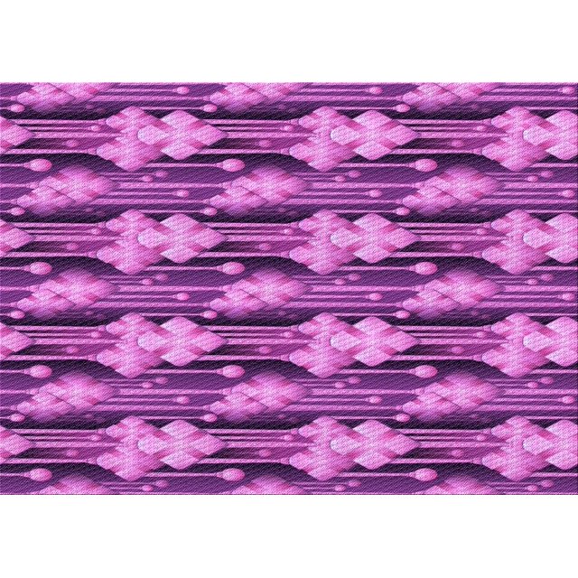 Ahgly Company Machine Washable Indoor Rectangle Transitional Dark Magenta Purple Area Rugs, 2' x 3'