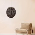 thumbnail image 3 of Pendant Lamp Shade Ceiling Light Shade Handwoven Retro large nordic hanging light Style for Dining Room, 3 of 9