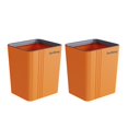 thumbnail image 1 of 2 Pieces Home Office Garbage Bin Bedroom Portable Waste Basket Square Shape Rubbish Can Large Capacity Container Blue M, 1 of 10