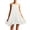 White, variant on Graduation Party Dress Women's Spaghetti Strap Mini Dress Ruffle Flowy Mini Sundress Lightweight Breathable Cami Dresses for Beach Summer Vacation Green XXL
