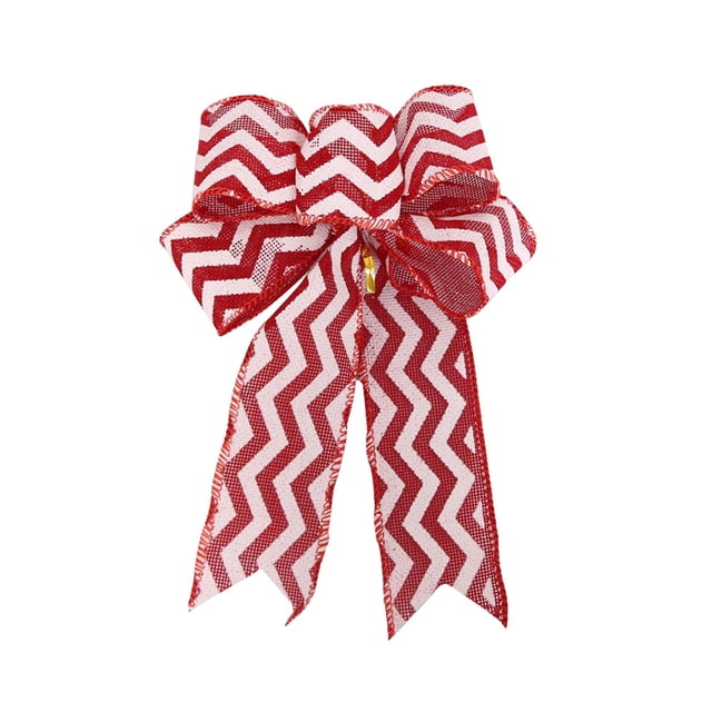 Christmas Linen Bow Christmas Wreath Decoration Bow Christmas Tree Decoration