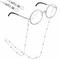 thumbnail image 1 of Langgg Chaîne pour Lunettes de Vue Support de Lunettes Cordon de Lunettes de Lecture Perles Lanière Collier, 1 of 9