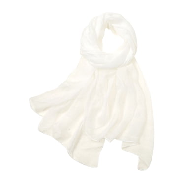 YOUSNH Women Summer Casual Colorful Multicolor Solid Color Chiffon Thin Regular Silk Scarf Sunscreen Scarf Winter Scarf for Women White One Size