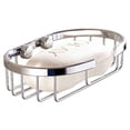 thumbnail image 2 of relayinert Wall Mounted Bathroom Shower Aluminium Brass Shelf Plate Stainless Holder Soap Storage Rack Box Container Basket Two round soap net, 2 of 4