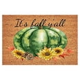 thumbnail image 2 of yulier Door Mat Fall Decor Pumpkins Pattern Doormat Welcome Mat for Front Door, Thanksgiving Halloween Decorations, 16 x 24 In, 2 of 5