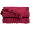 thumbnail image 1 of Unique Bargains Cotton Blanket Decorative Cable Knitted Throw Soft Knit Blankets, 1 of 10