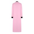 thumbnail image 3 of AherBiu Pyjamas pour Femmes à Manches Longues, Chemises de Nuit à Col en V Fendu, Vêtements de Nuit Confortables, Robes Longues avec Poches, 3 of 5