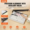 thumbnail image 2 of VEVOR Paper Cutter, Guillotine Trimmer, 18" Cut Length, 20 Sheets Capacity, Heavy Duty Guillotine Paper Cutter with Guard Rail/Blade Lock for Cardstock/Cardboard, Paper Trimmer for Home Office School, 2 of 9