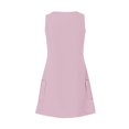 thumbnail image 3 of Timegard Robes pour Femmes Col en V Été Décontracté Robes T-Shirt Sortie de Plage Robe Débardeur avec Poches, 3 of 5