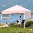 thumbnail image 3 of Patiojoy 10x17ft Pop up Canopy  3 Height Adjustment Folding Tent with Roller Bag Pink, 3 of 10