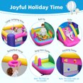 thumbnail image 4 of Gymax Inflatable Bounce House Kids 6-in-1 Bouncy Castle Pitching Game Blower Excluded, 4 of 10
