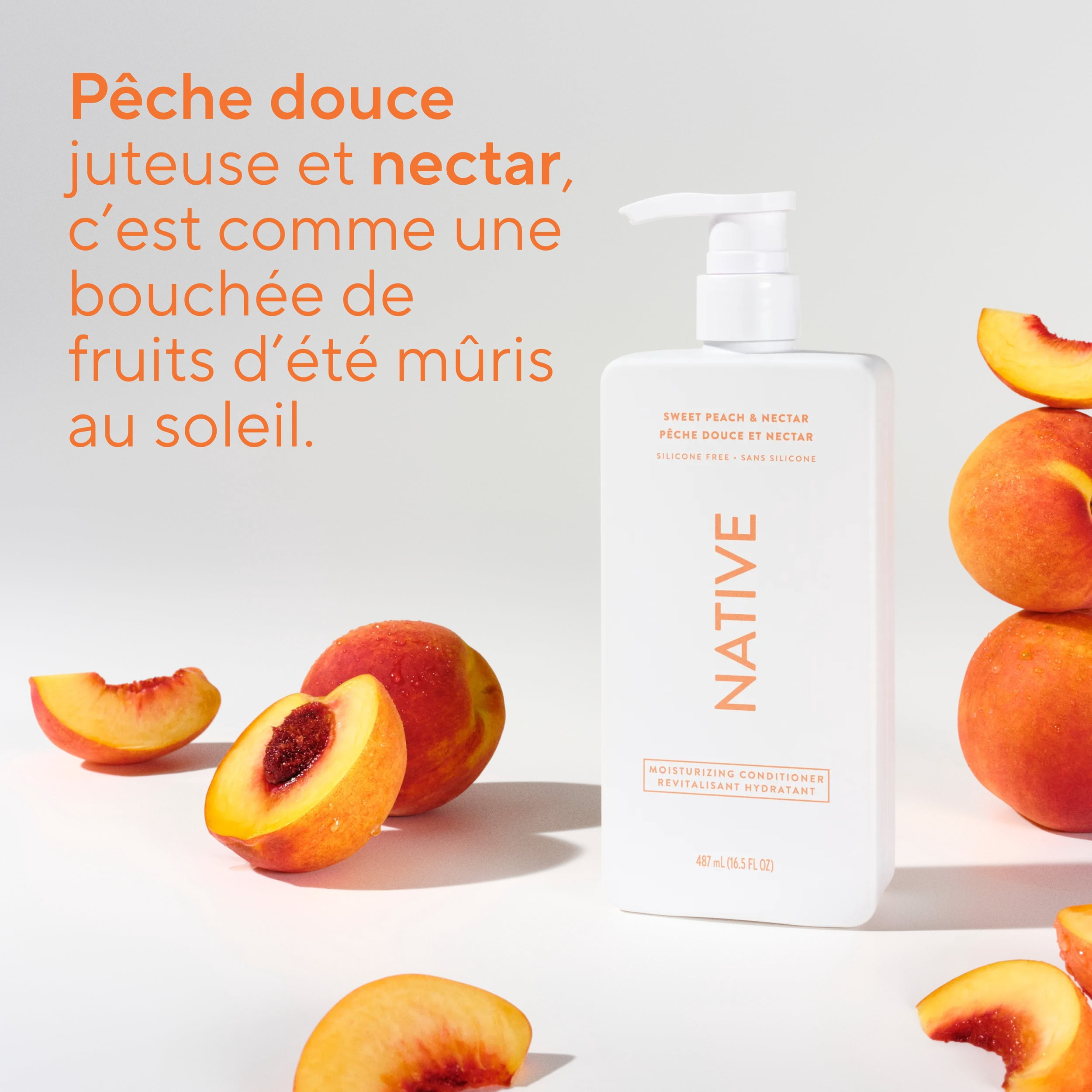 Revitalisant hydratant Native Pêche douce et nectar, 487 mL