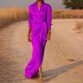 thumbnail image 1 of Gspmoly Robes d'Été pour Femmes 2025, Mode Femmes Aguichant Décontractée Bandage Col en V Uni Robe à Manches Longues Robes Formelles pour Femmes Économies d'Été, 1 of 6