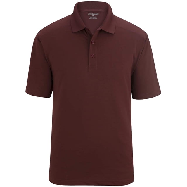 Edwards Mens SNAG-Proof Short Sleeve Polo X-Large Tall Burgundy