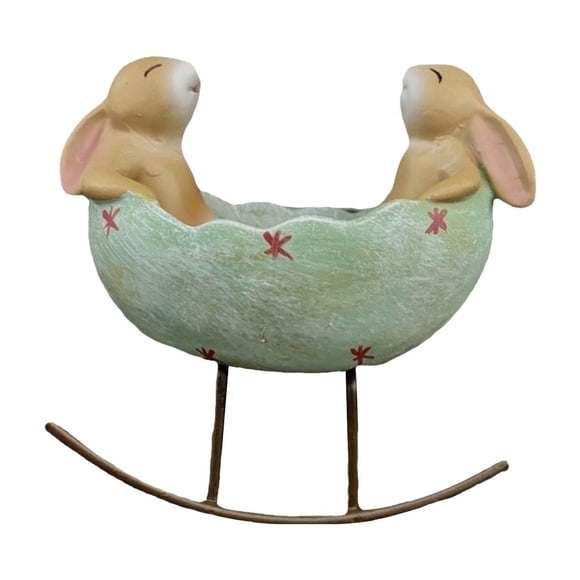 Leojiow Pâques pour Enfants : Berceau Lapin pour Créer un Environnement de Sommeil Douillet 21Cm,10Cm,13.5Cm Oeufs de Pâques Décorations de Pâques