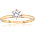 thumbnail image 1 of 14k Yellow Gold 1/2ct Round Solitaire Diamond Engagement Ring, 1 of 3