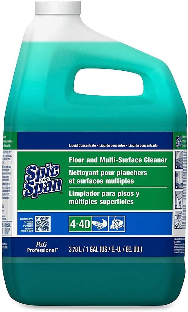 Procter & Gamble spic and span floor cleaner - liquid solution - (1 gal/3.78L) - 1 each - green