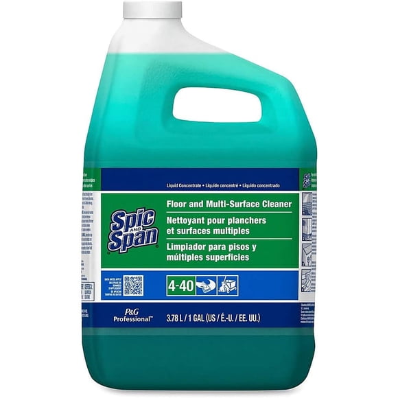 Procter & Gamble Nettoyant pour Planchers spic and span - solution Liquide - (1 Gal/3,78 L) - 1 Unité - Vert