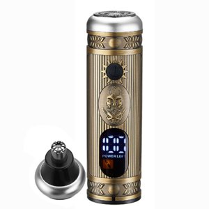 Amdohai Fonctions multiples LCD Affichage numérique pour hommes Mini Rasoir électrique Portable Truffe de cheveux Razor